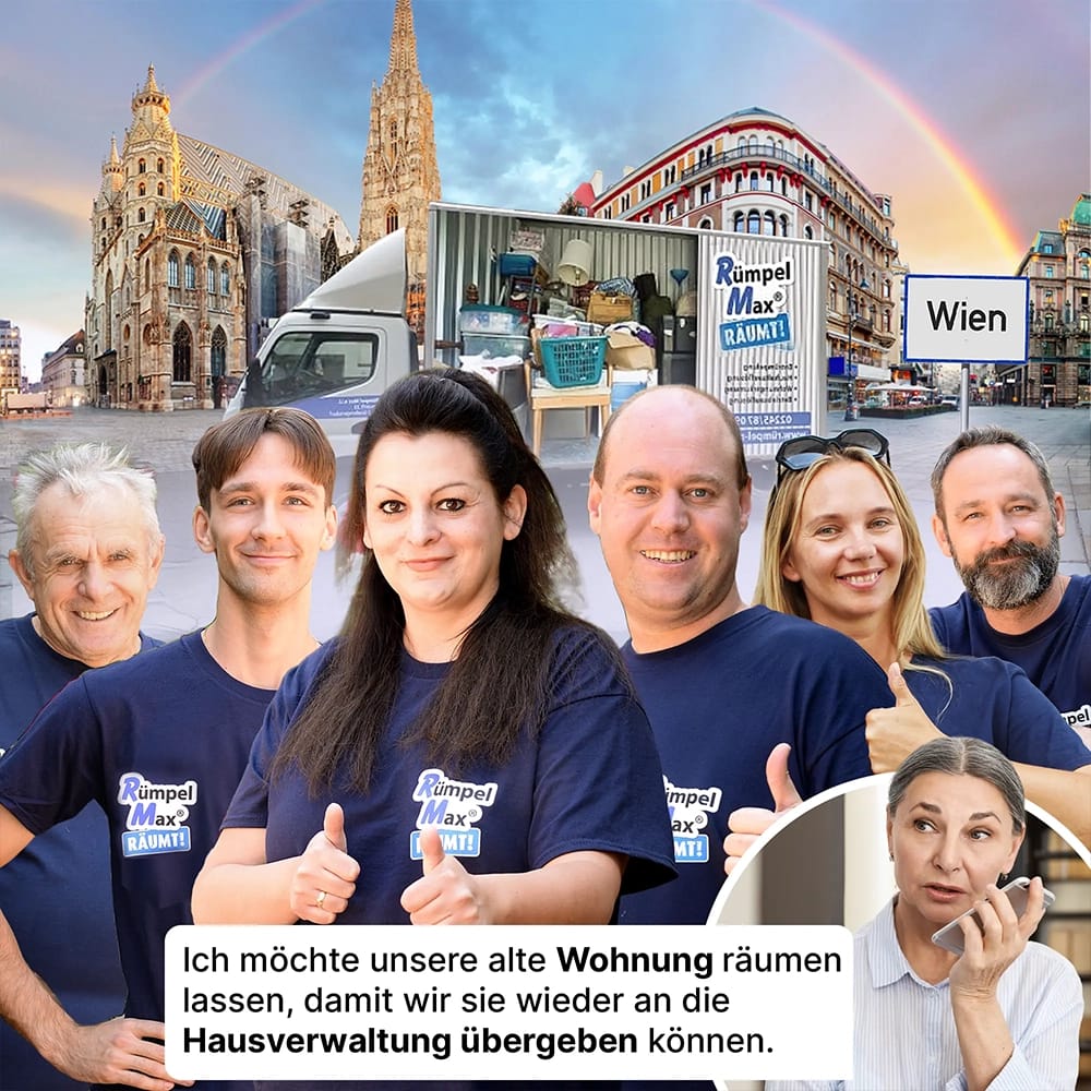 Team von Rümpel Max bei der Entrümpelung